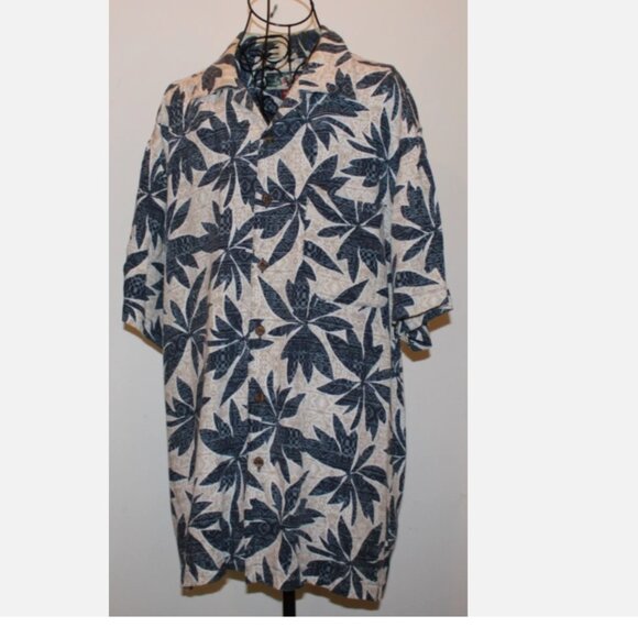LaCabana All Night Long Men's Tropical Print Shirt Button Front Short Sleeve M - Picture 1 of 9